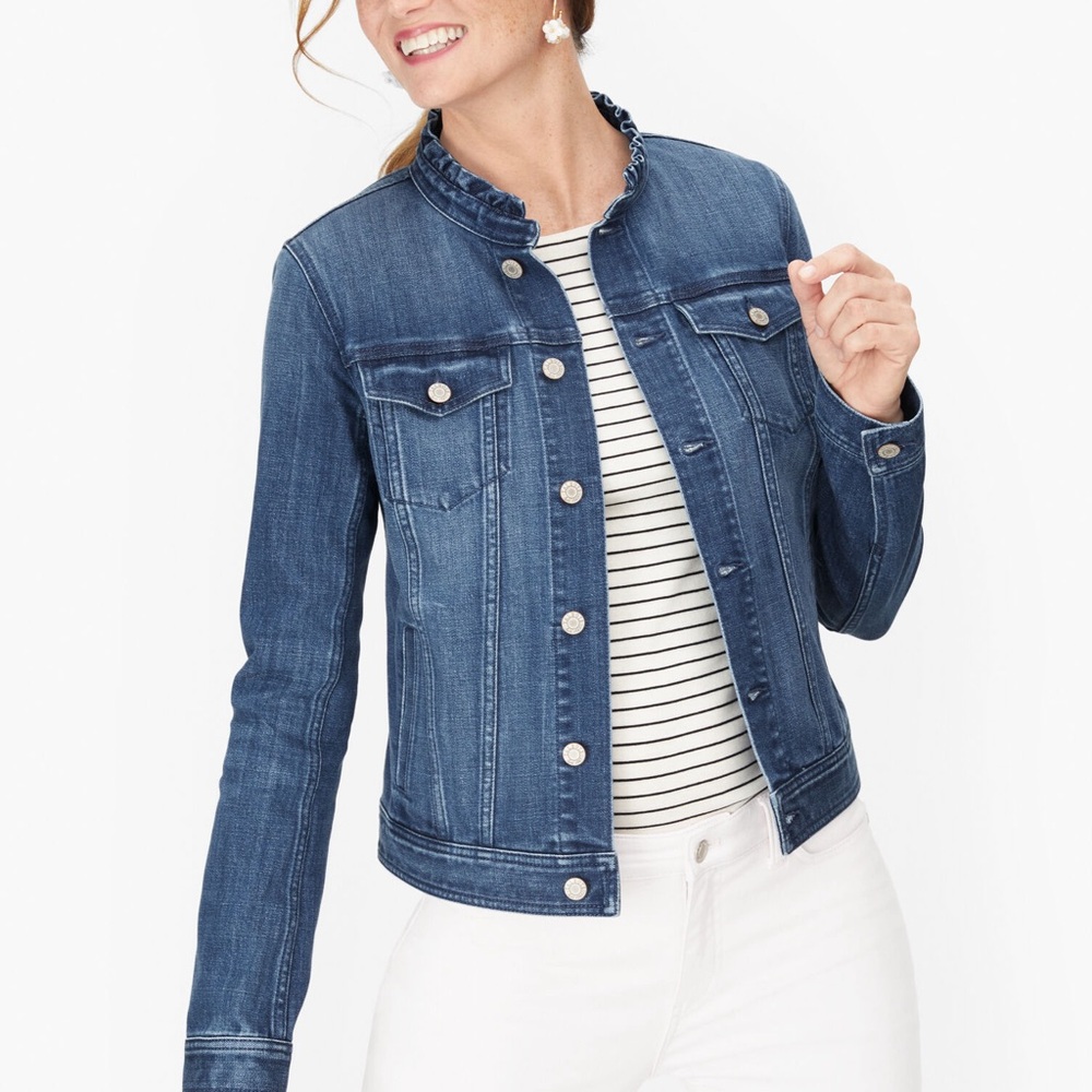 Talbots Ruffle Demin Jacket - Karissa wash
